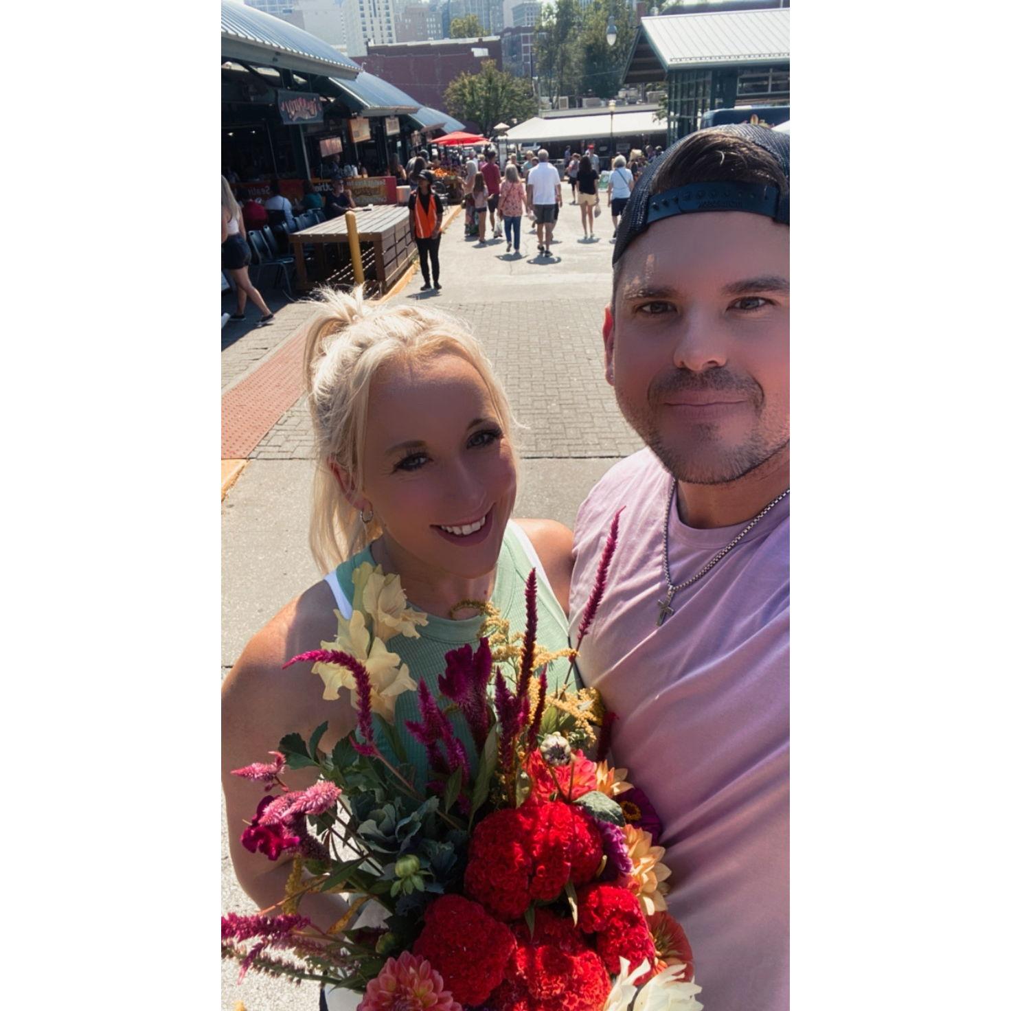 Farmers Market downtown Kansas City is our favorite