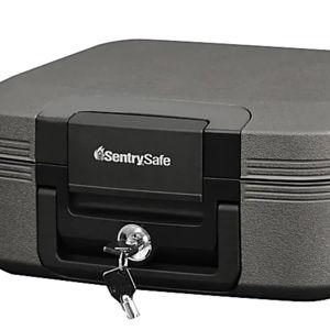 Sentry Safe FireWaterproof Chest 0.28 Cu Ft Gray - Office Depot
