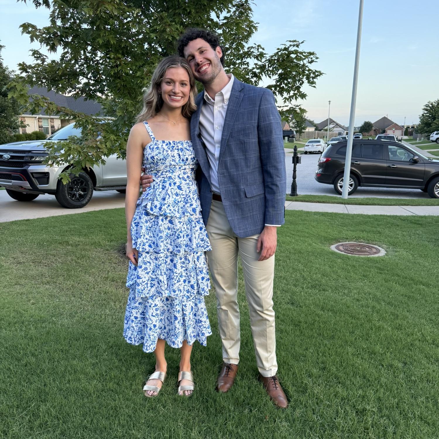 7/18/2025- Photo from our engagement party at Merrick's sister's house in Springdale, Arkansas.
