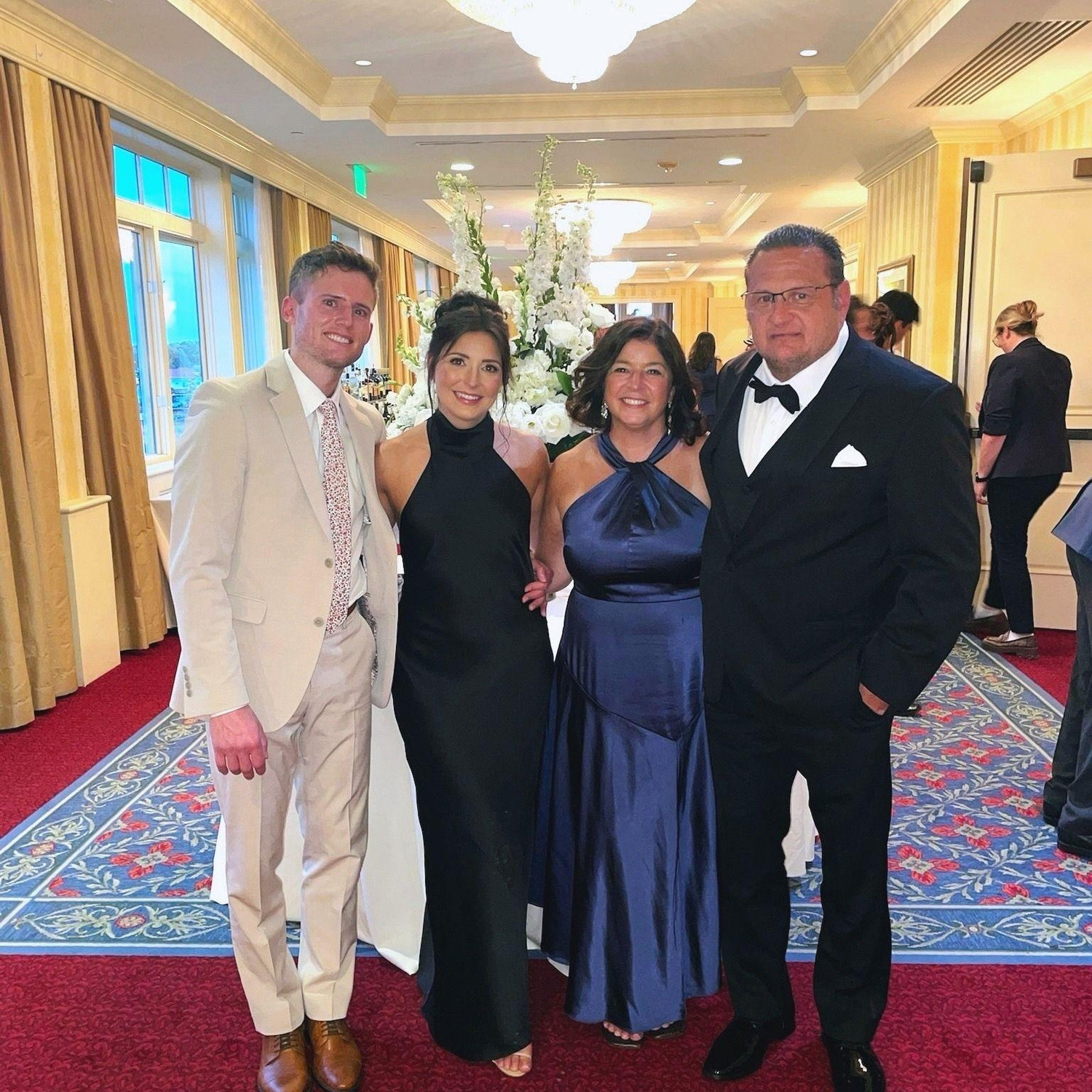 Family picture at Gabriella's Matron of Honor's wedding
