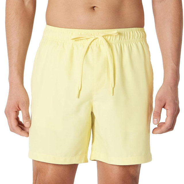 Amazon Essentials Men's Swim Trunks with Mesh Lining, Pockets, Drawstring Closure
