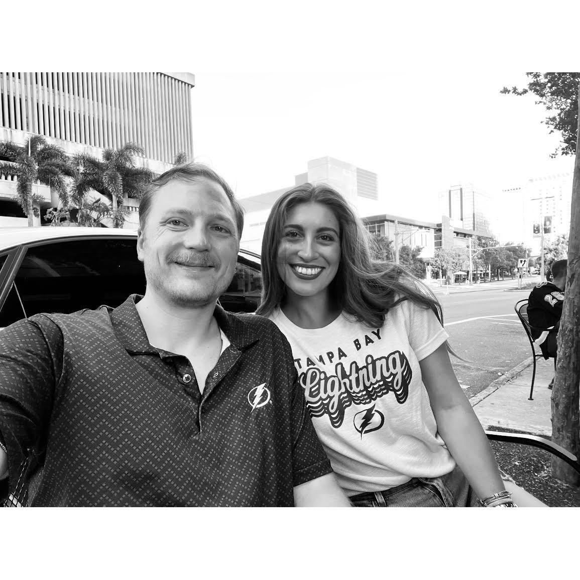 Outside Hattrick's during the Stanley Cup in Tampa, FL