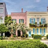 Rainbow Row & Pineapple Fountain