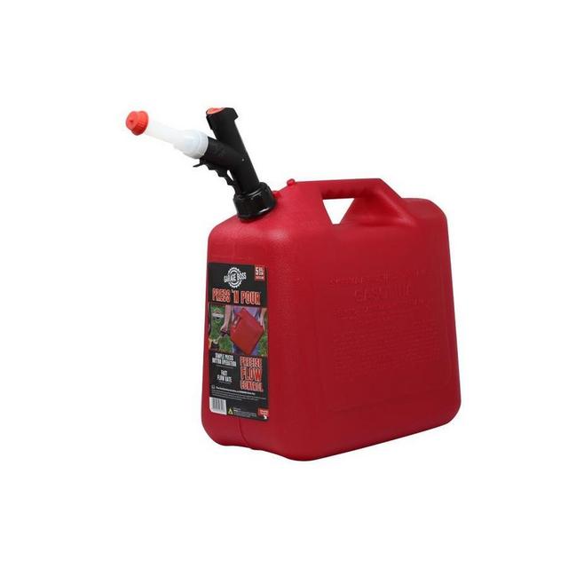 GarageBOSS 5-Gallon Plastic Gasoline Can