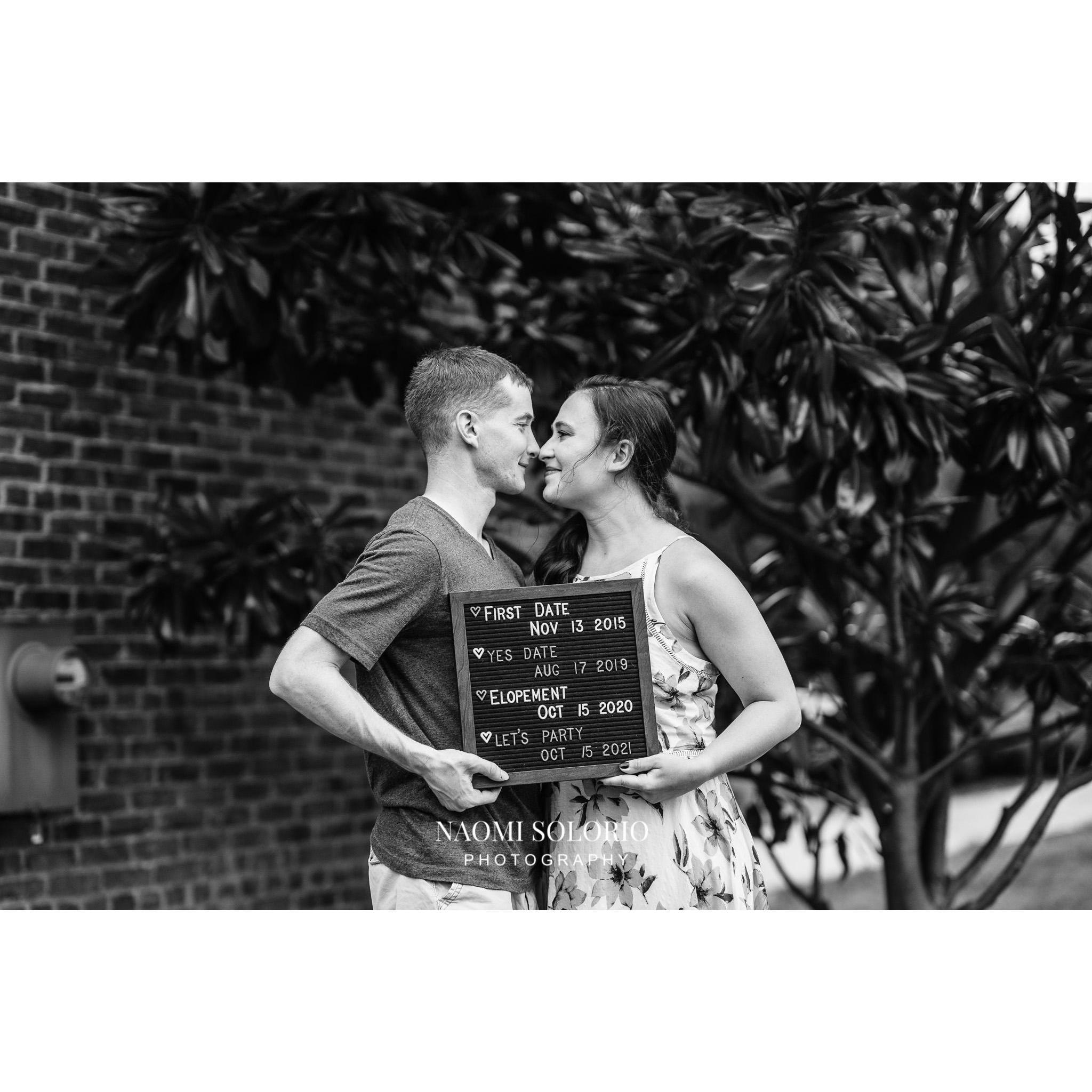 When we were able to actually get REAL engagement photos!
