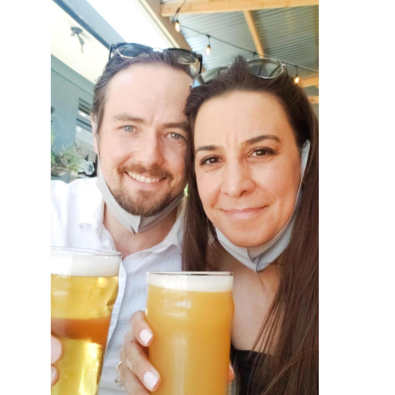 A nice beer to relax after a hectic day of scouting wedding venue options near Morgan Hill.