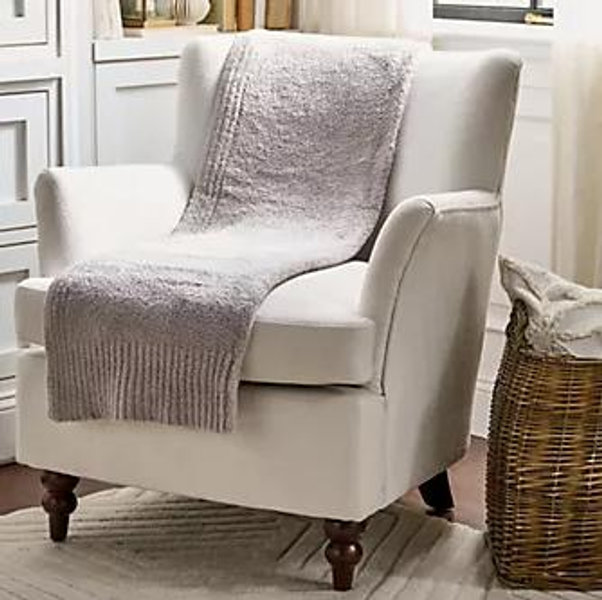 Barefoot Dreams 45"x60" CozyChic Stacked Rib Border Blanket