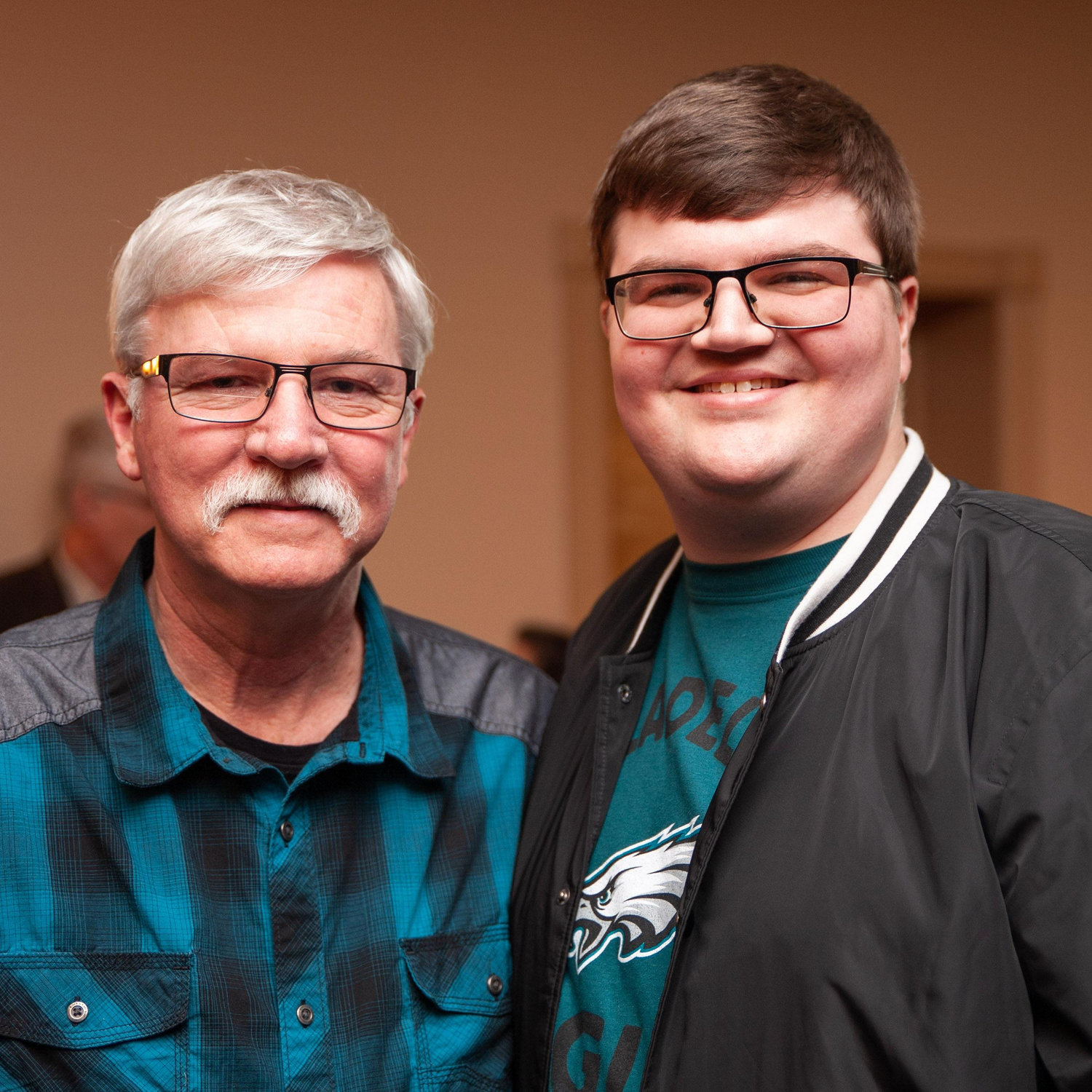 Justin and his dad, Tom April 2022