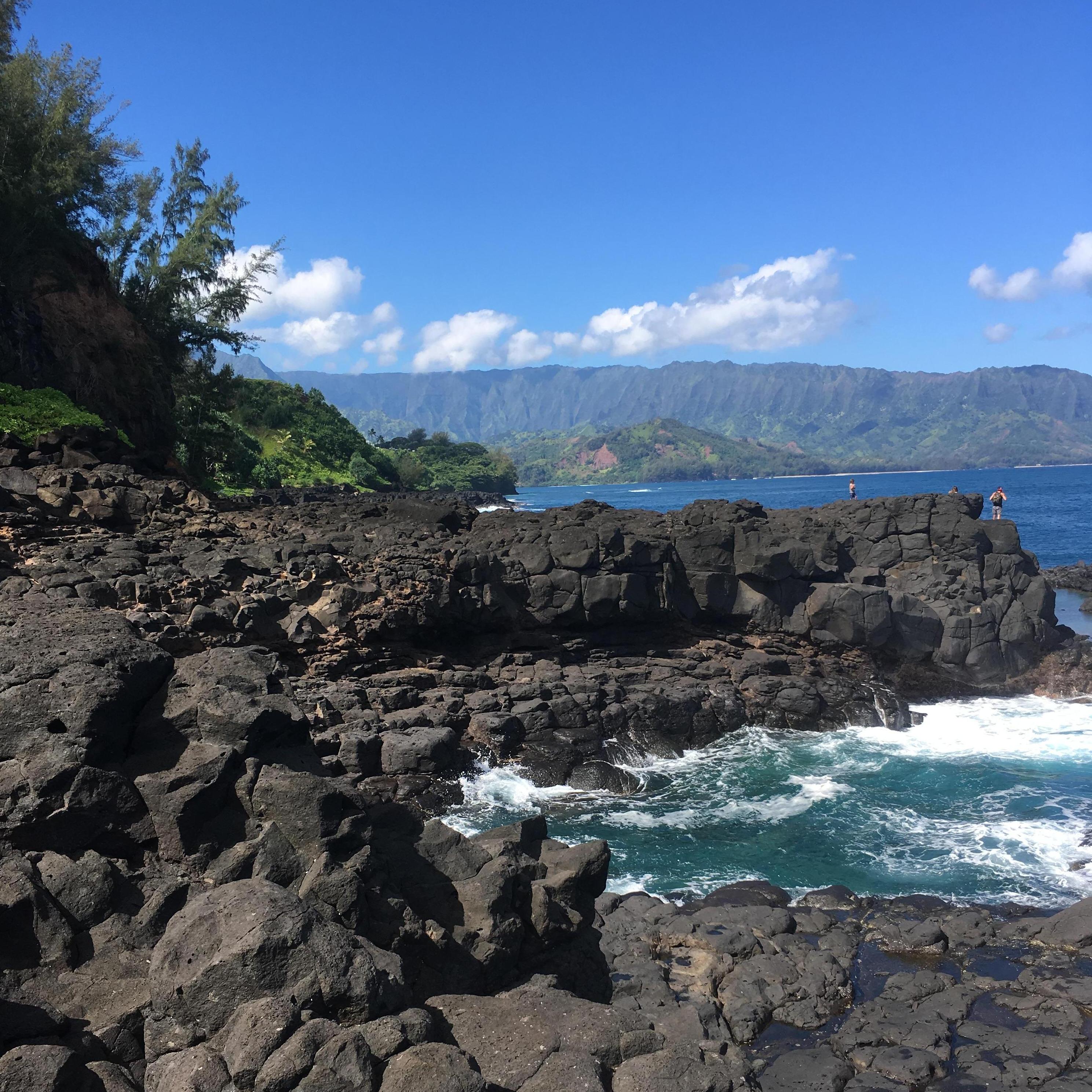 Where we got engaged! Queens Bath, Kauai ~2017
