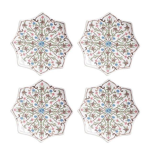 Juliska Villa Seville Place Setting (Chambray, Scalloped Side/Cocktail Plate Set/4)
