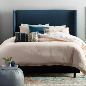 Alrai Upholstered Panel Bed Frame