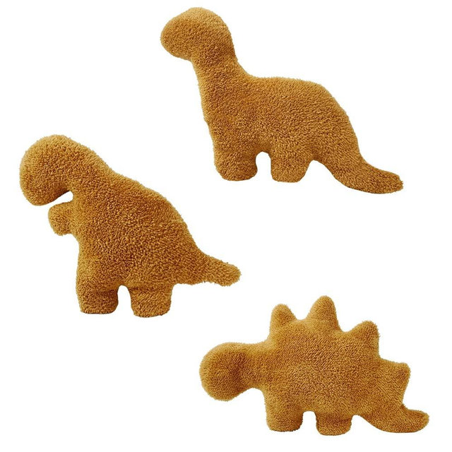 Aucess Dino Chicken Nugget Pillow Set