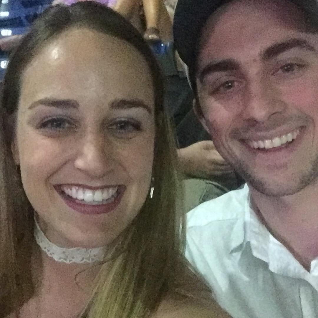 At a concert, our seats separated from our friends, but ended up being the best night with each other!