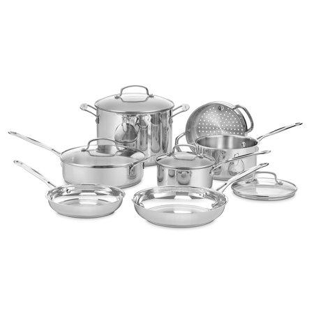 Cuisinart Chef's Classic Stainless Steel 11 Piece Cookware Set (77-11G)