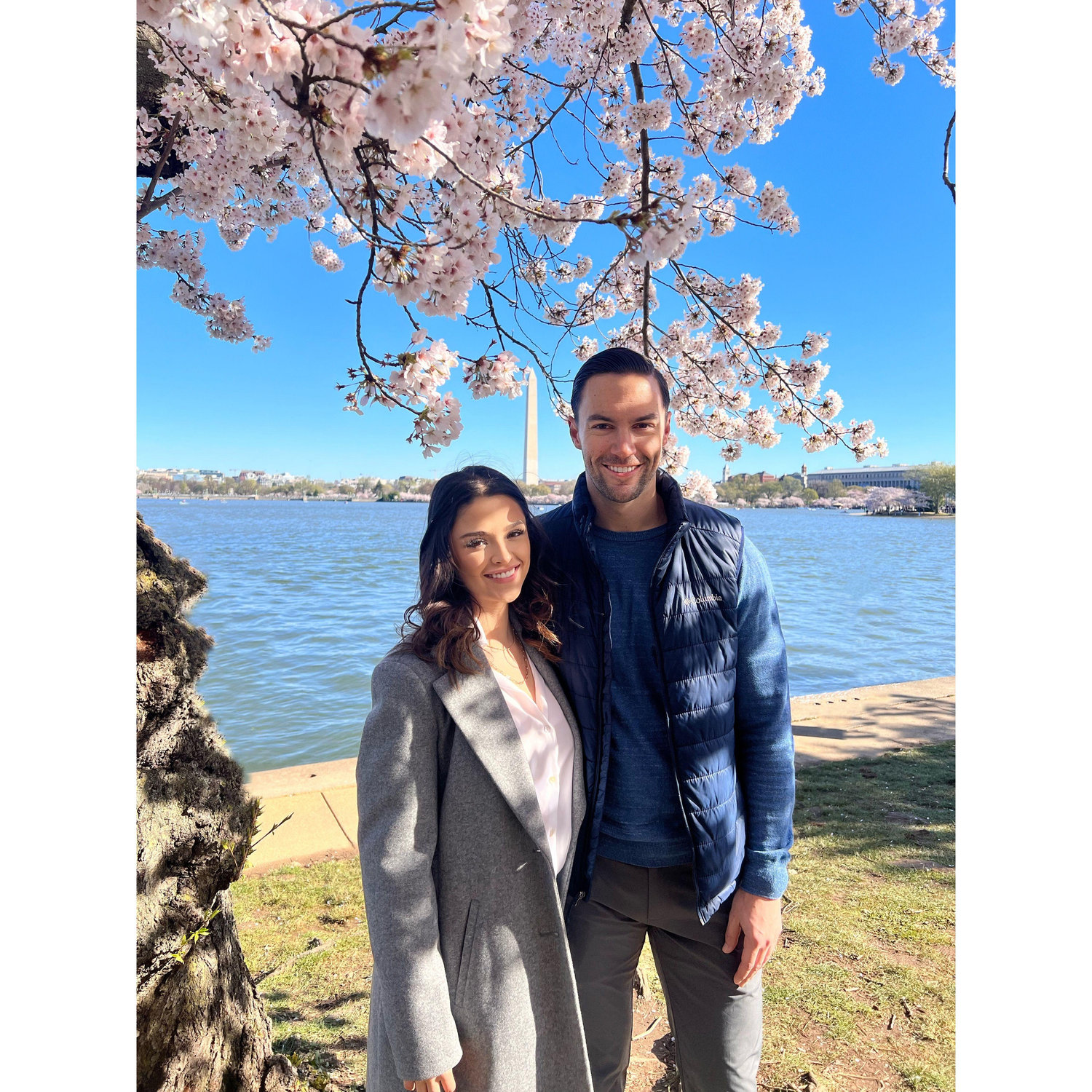Their First Cherry Blossom Season.