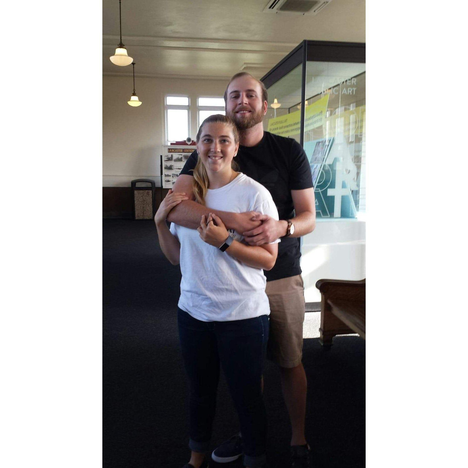 Devon seeing Nick off to pursue his Masters in London in the fall  of 2019. We were already pros at long distance but being apart during the beginning of the pandemic was definitely hard