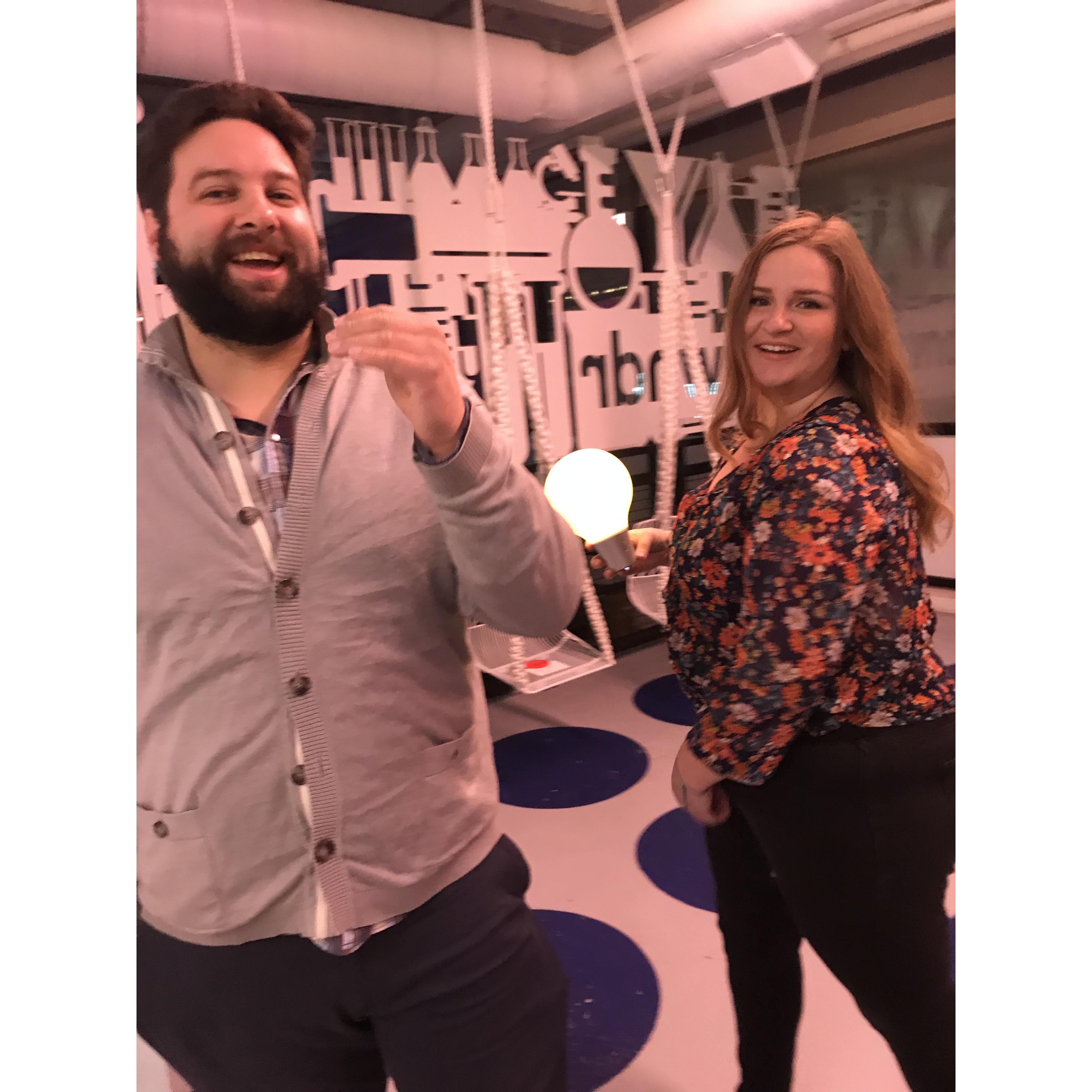 Our love for playing and silliness is always a major factor in our relationship