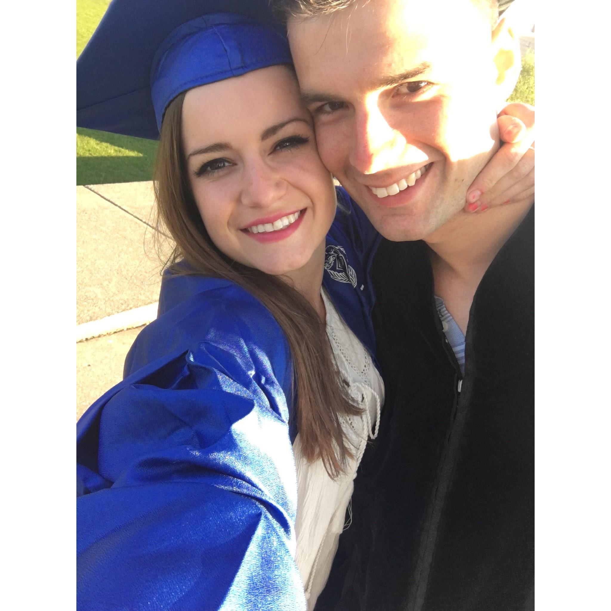 Emily undergrad graduation and Billys law school graduation. May 19,202016