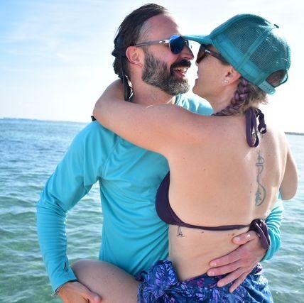 Being silly on a boat in Punta Cana