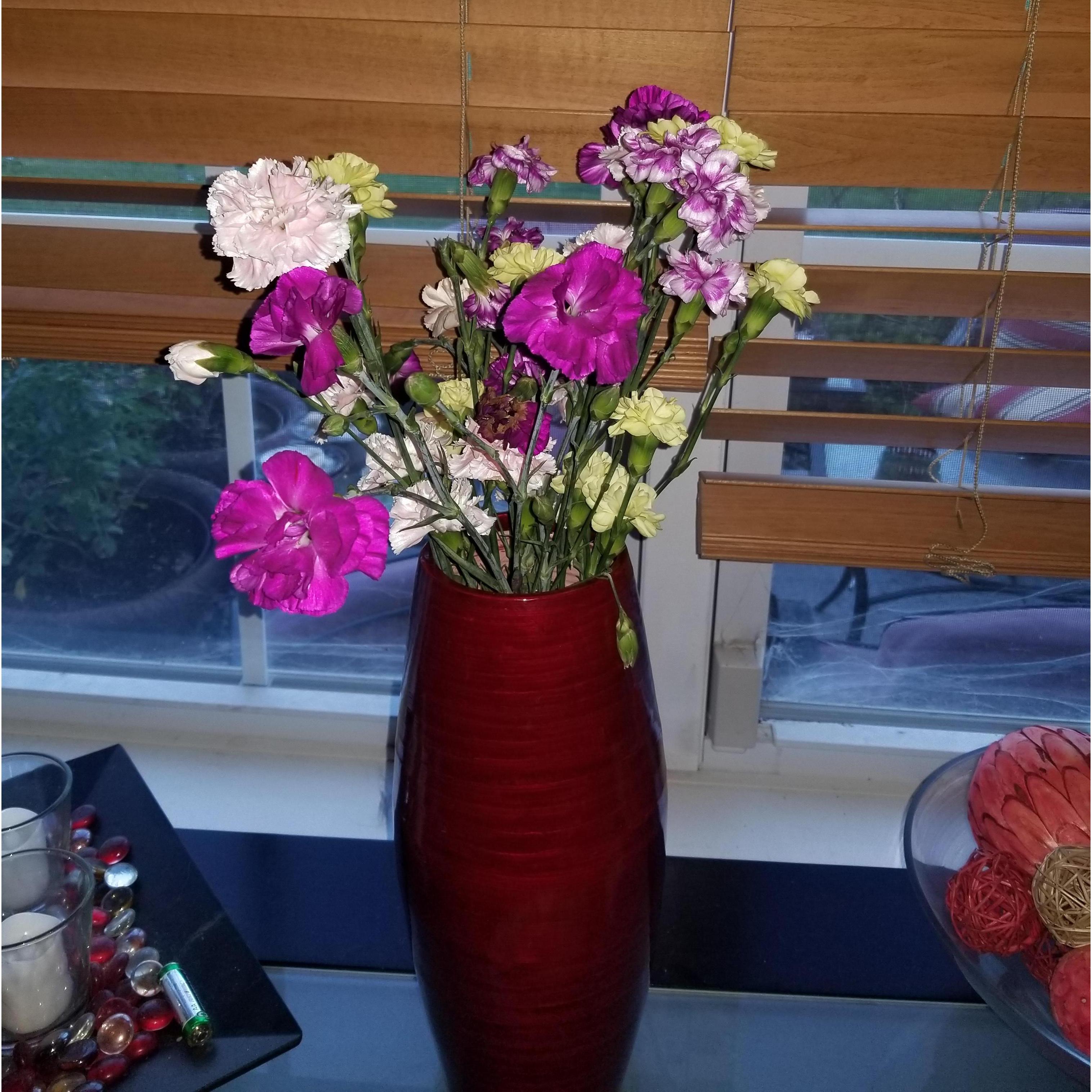 The first flowers Ruth ever got from a guy and first from Phil