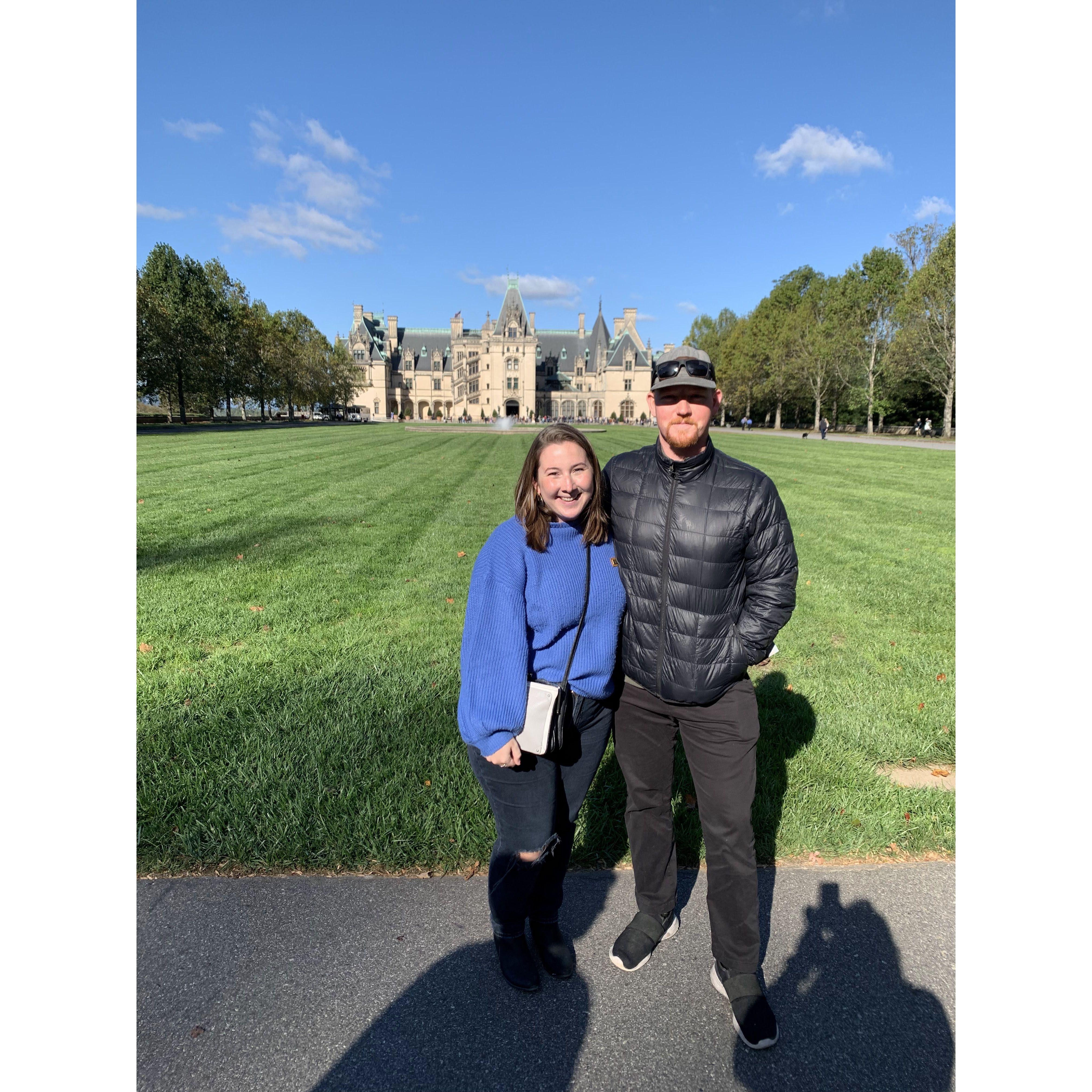 Alyssa surprised Caleb with a trip to the Biltmore!