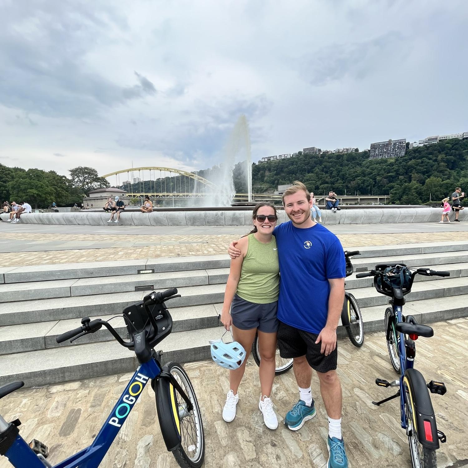Biking at the point