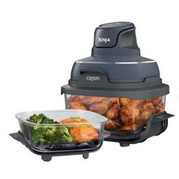 Ninja - Crispi 4-in-1 Portable Glass Air Fryer Cooking System - Gray