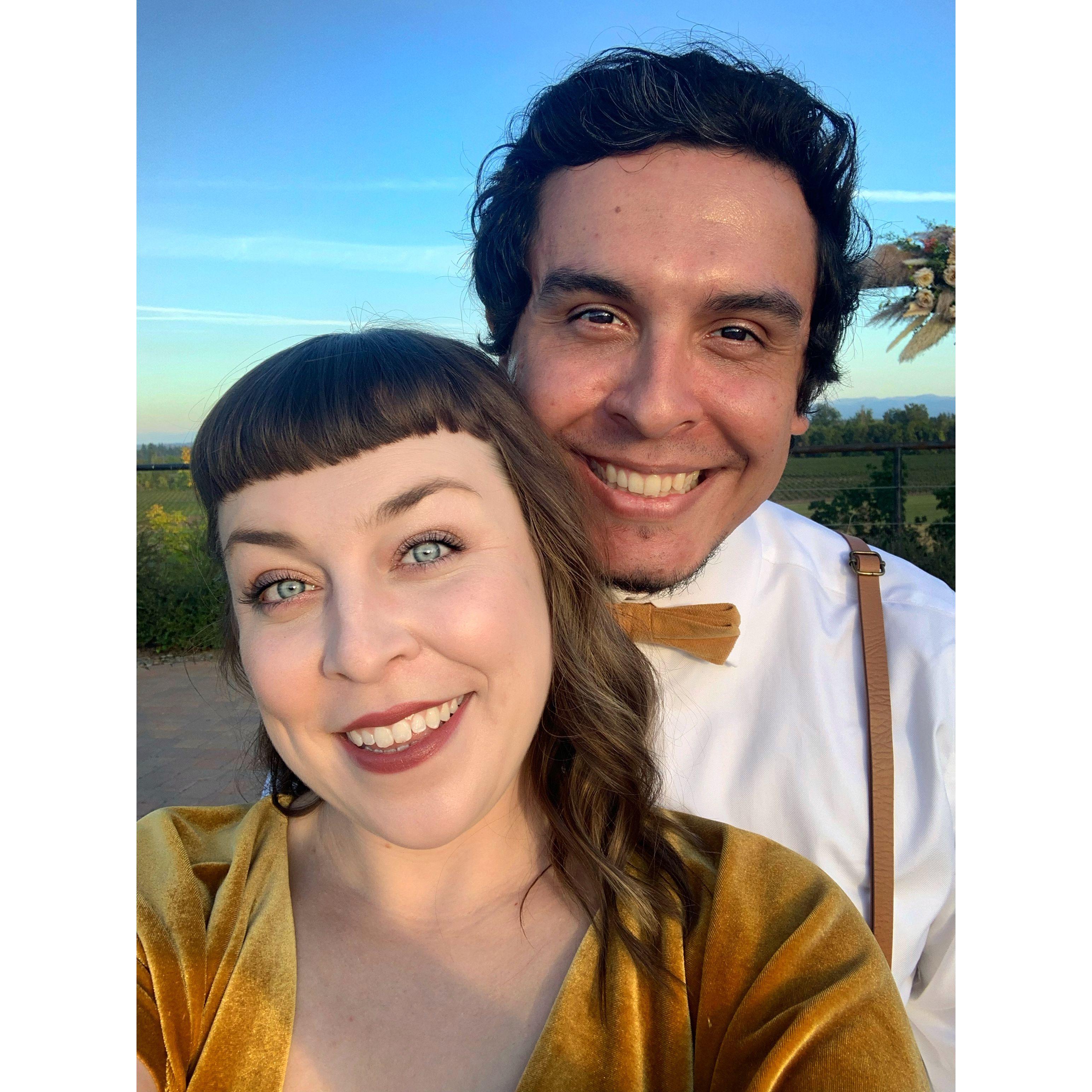 We were at Amanda and Zack's wedding.