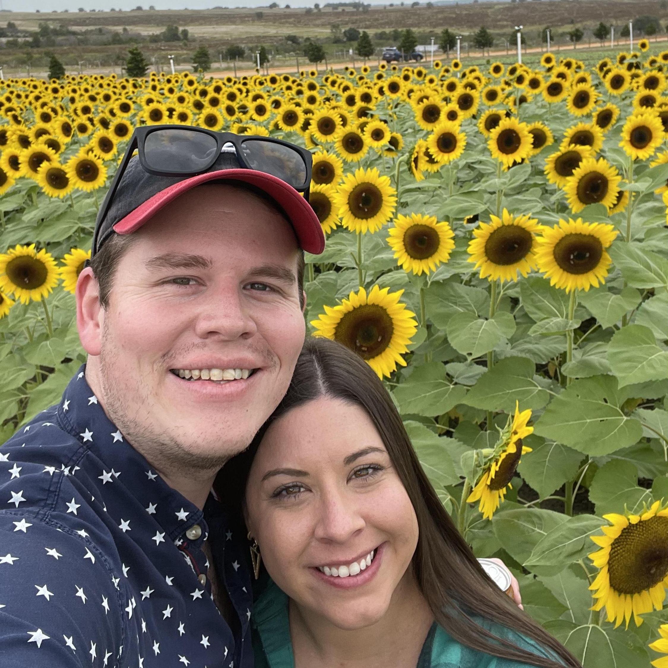 Greg surprised BP with a trip to a farm to pick her own sunflowers.