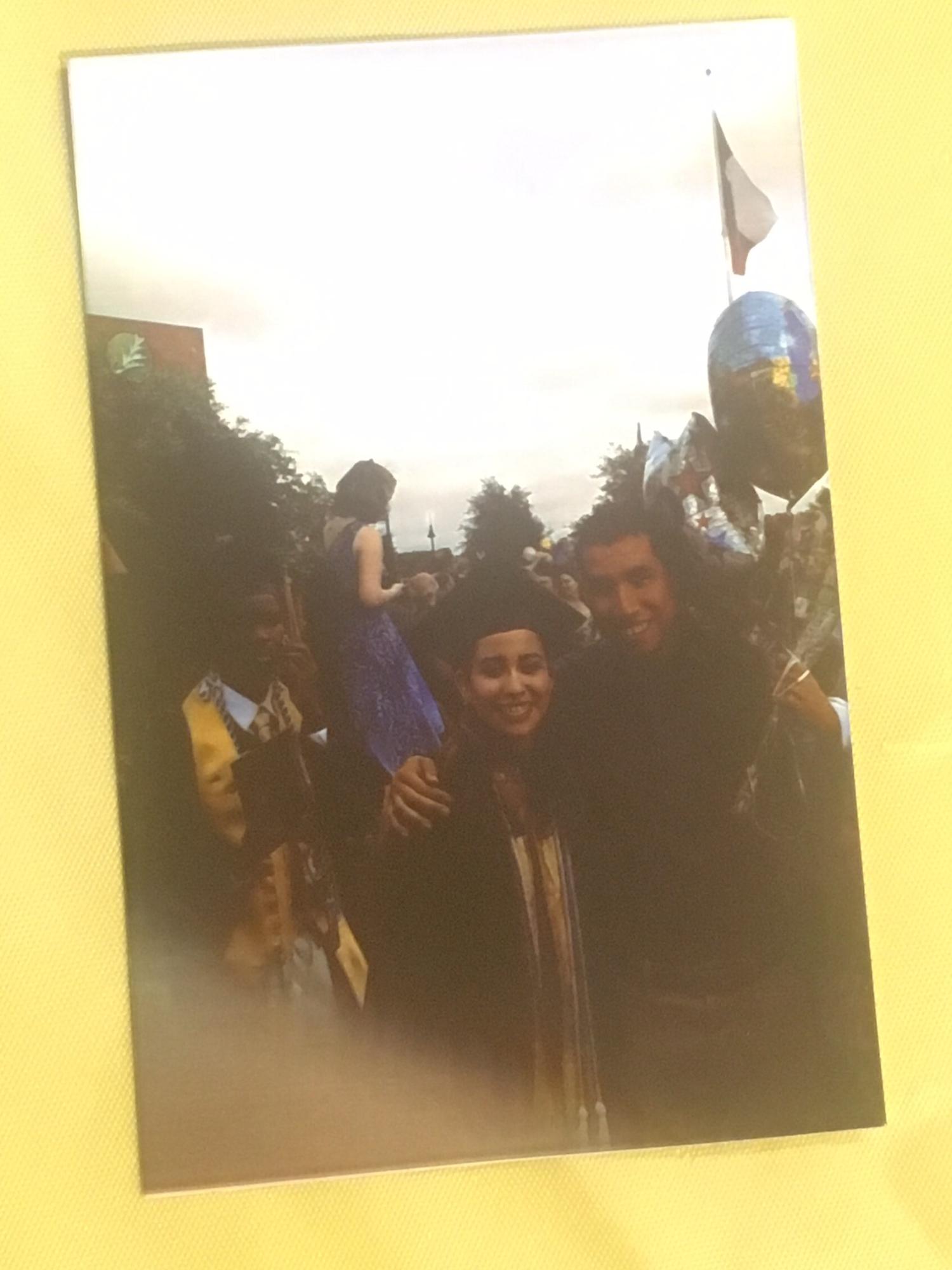 Polaroid photo after my high school graduation