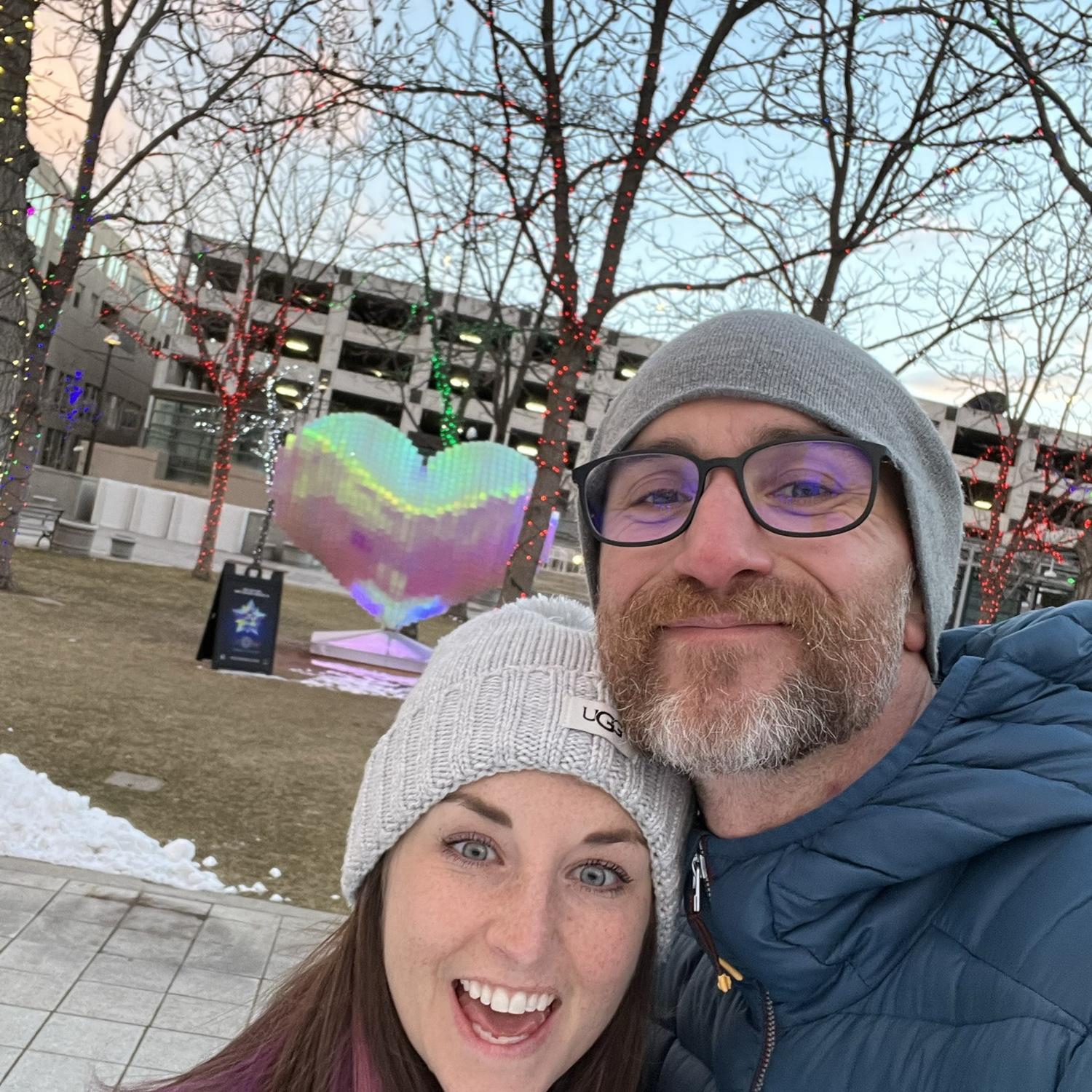 Barrett & Erika ice skating in Utah!