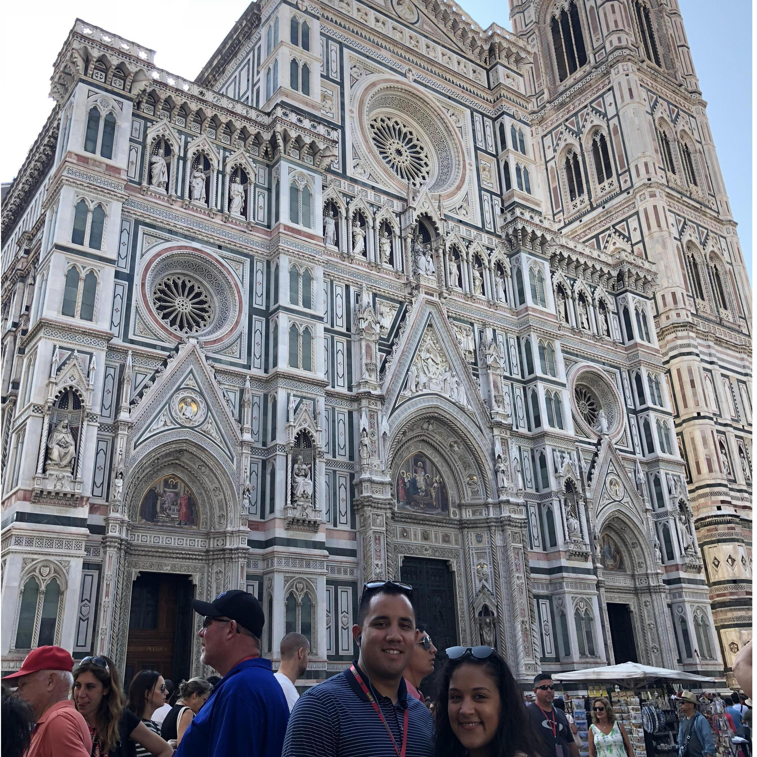 Marbled church located in Florence, Italy. Florence is the capital of authentic and fine leather as well as Gold.
