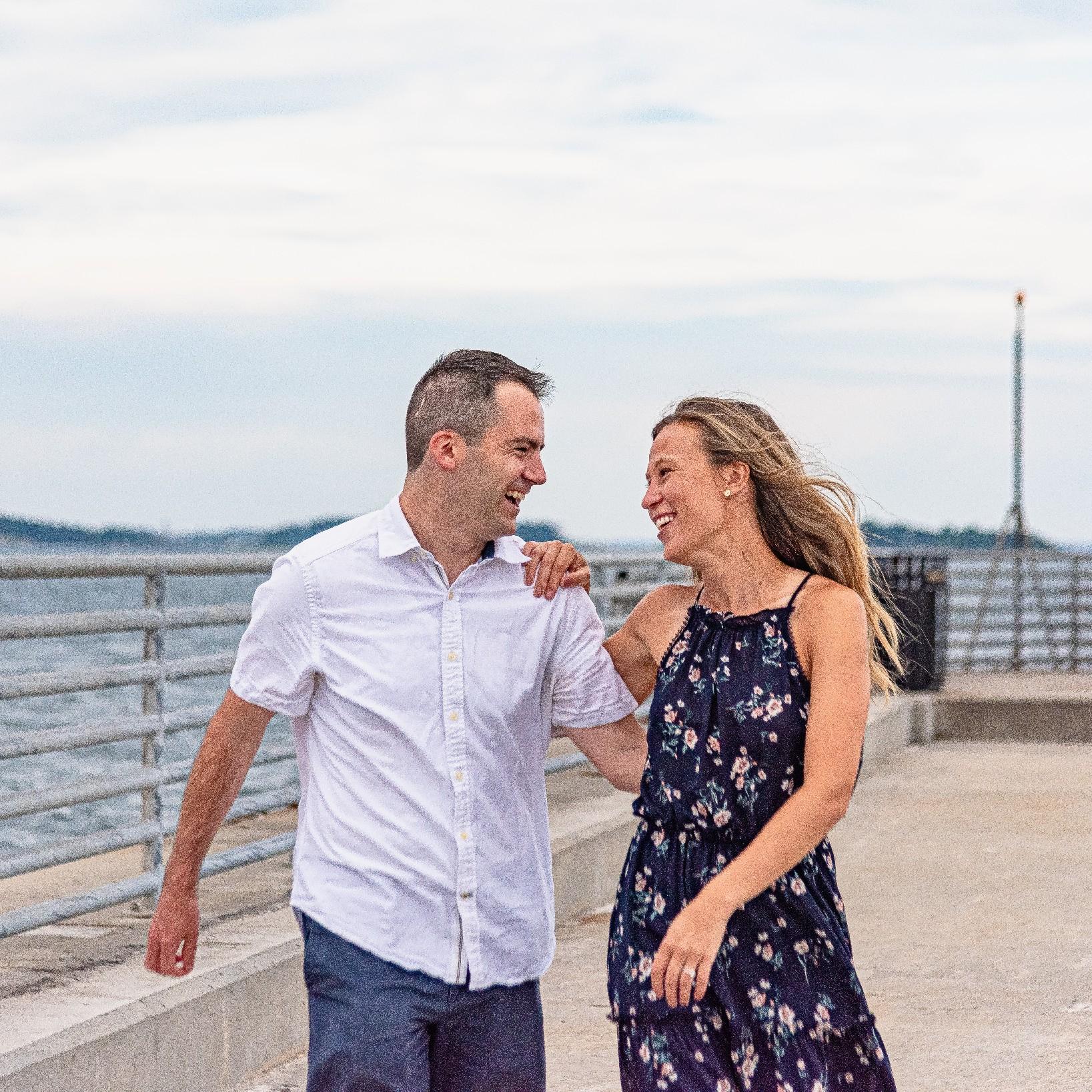 Our professional photo shoot at Nut Island, the site of our engagement.