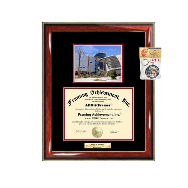 University of Nevada Las Vegas Diploma Frame Large UNLV Campus School Degree Personalize Photo Graduation Engraved College Graduation Gift