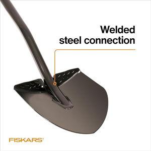Fiskars Garden Shovel for Digging, Heavy Duty Steel Gardening Tool with Straight Handle