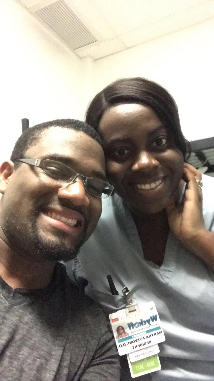 Kevin occasionally visits Martha at work, just to bring a smile to her face :)