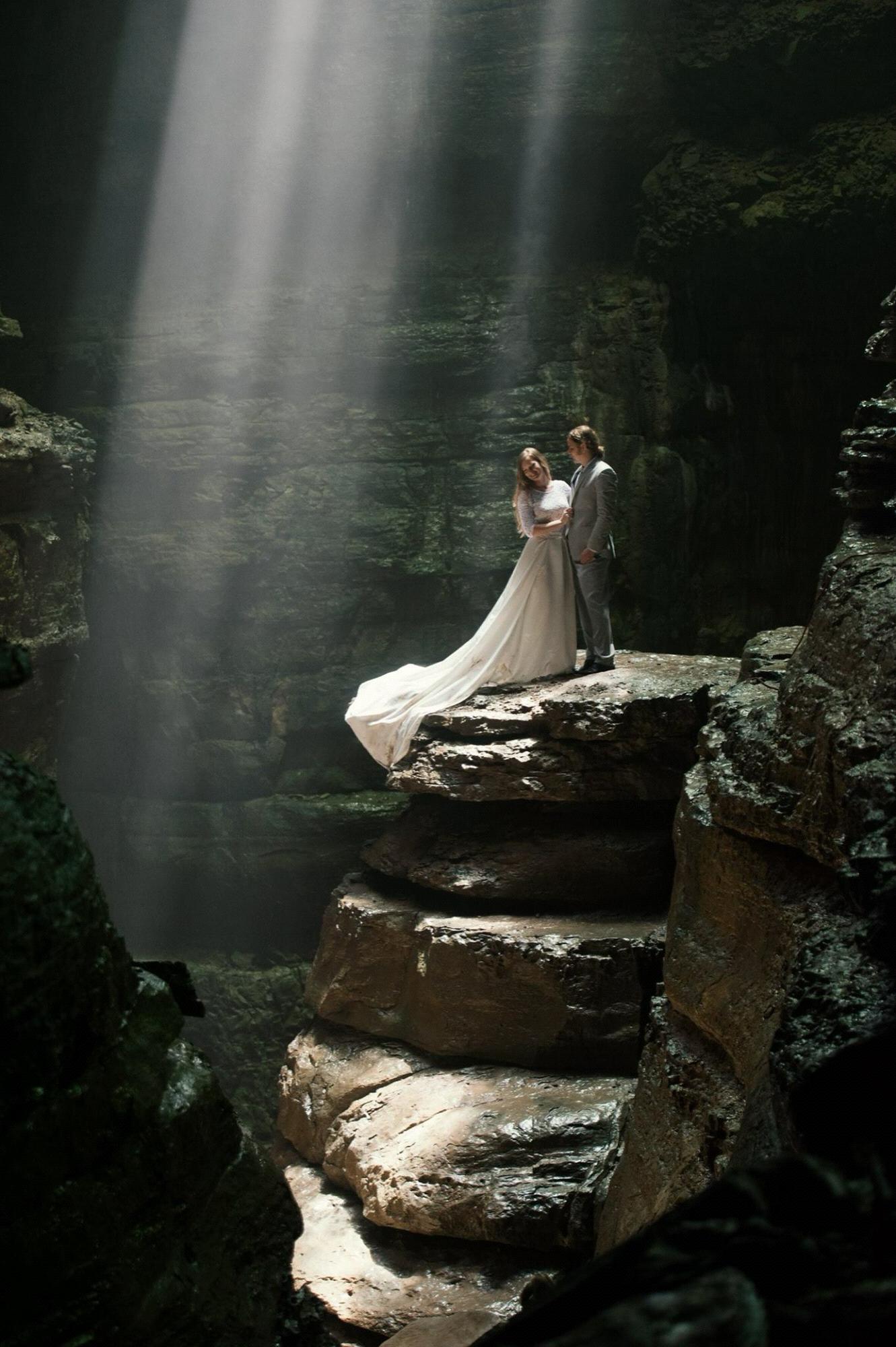 Engagement Photos taken at our favorite cave. 2018