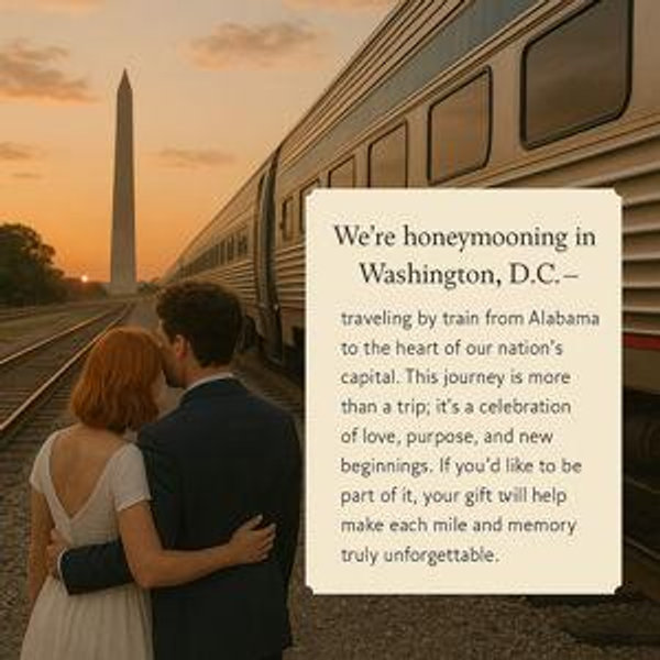 Honeymoon Train Ride for 2 to DC!