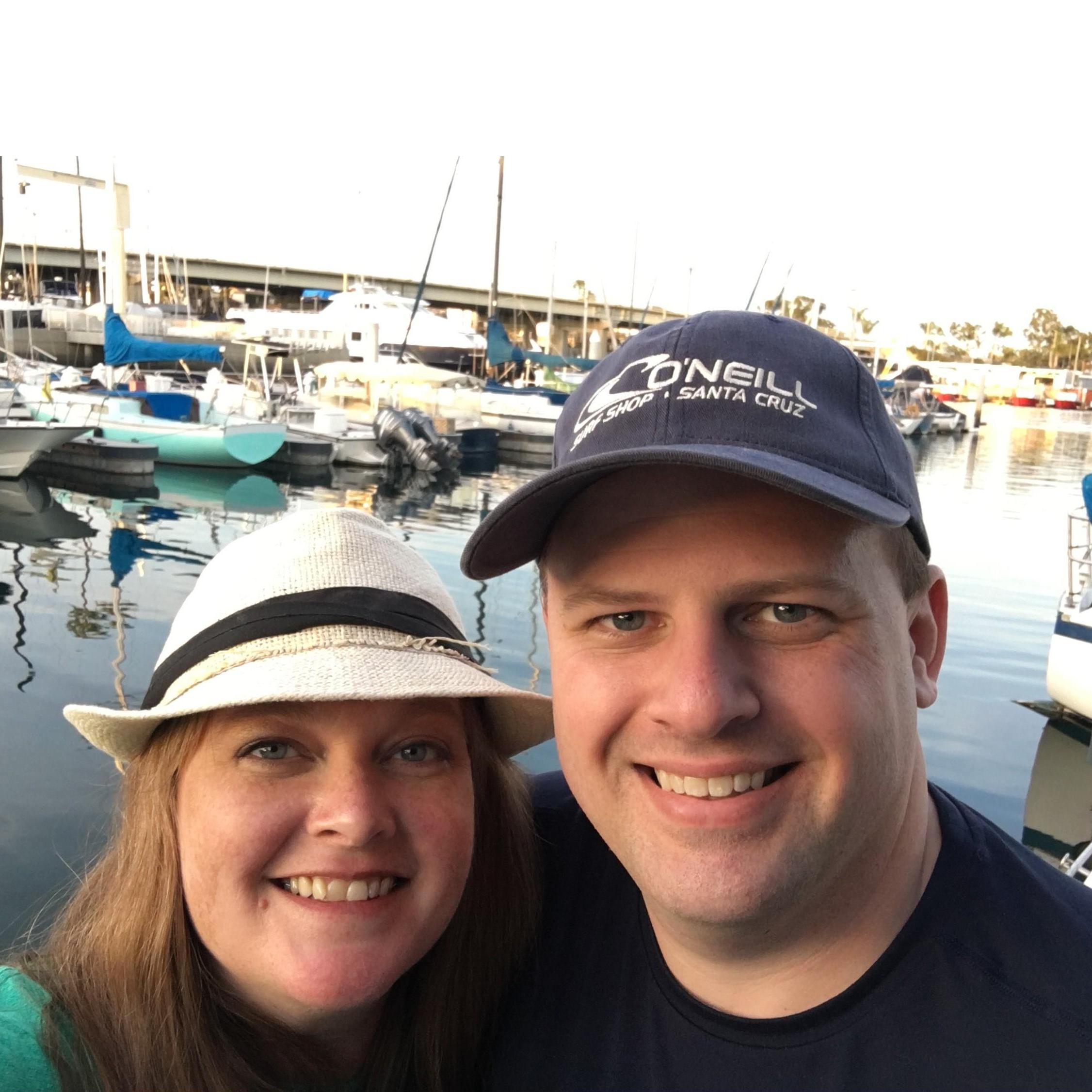 On uncle Rick’s boat in Long Beach, CA
