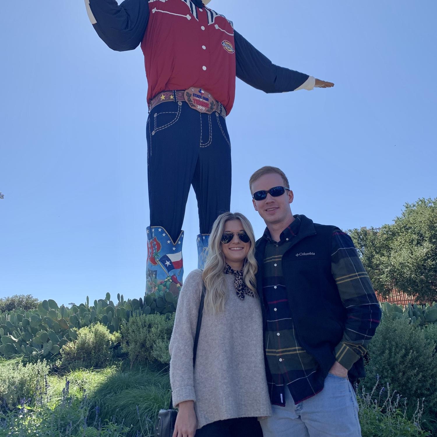 One of Jackson's many visits to Dallas while Emily lived there.