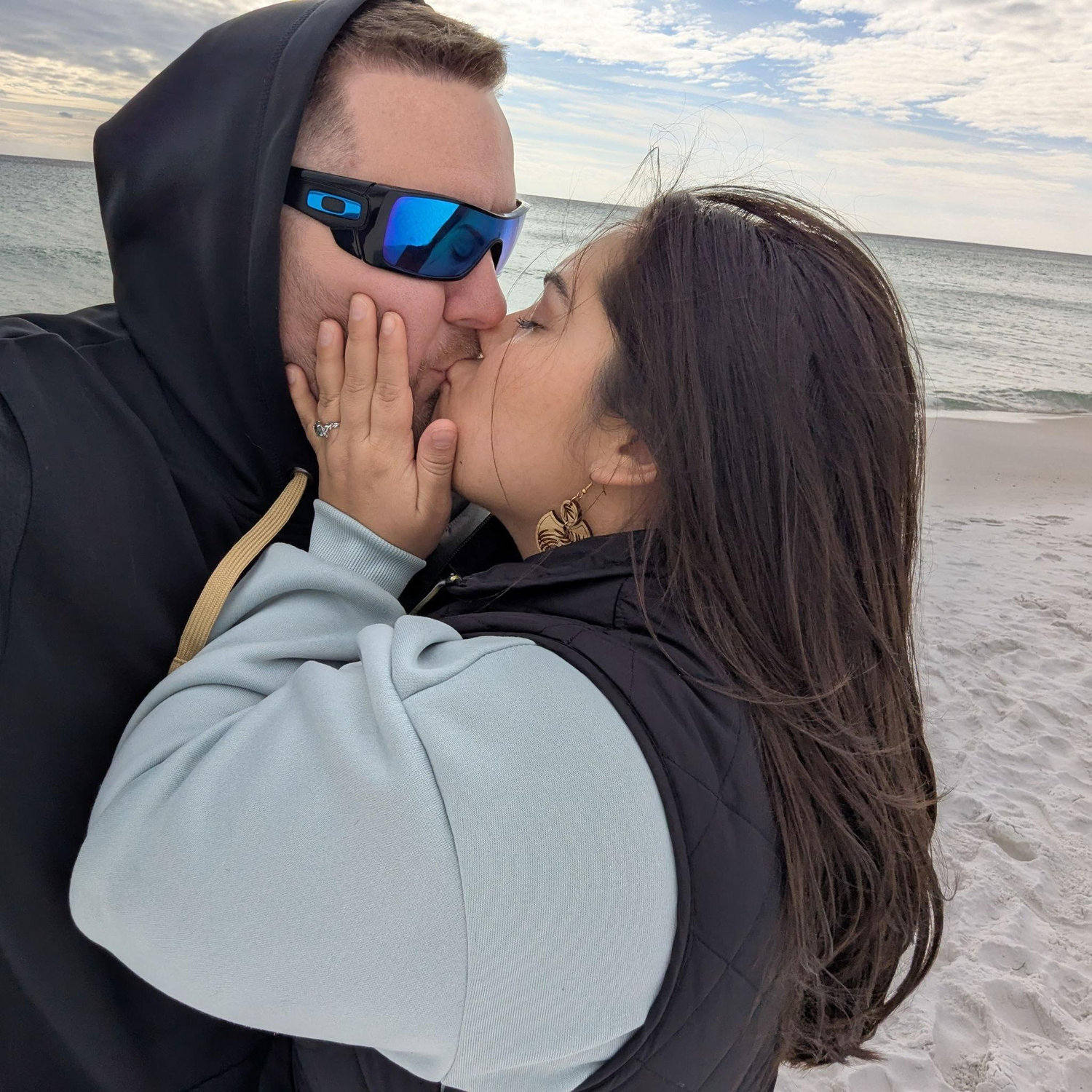 Sealed with a kiss by the sea - engagement weekend