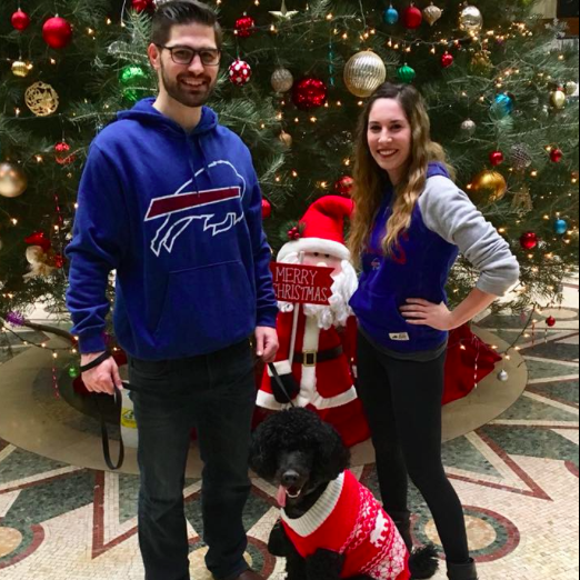 Our first Christmas with Beesly.