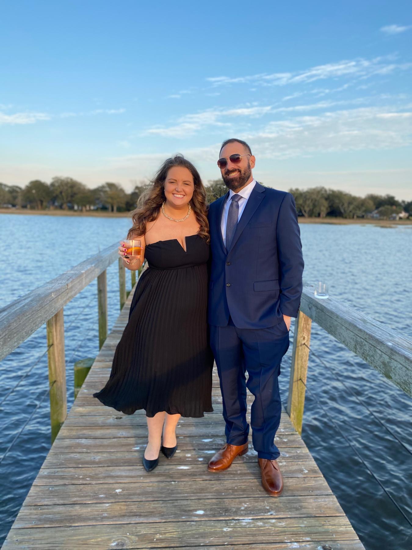 Our first wedding together in Charleston, SC