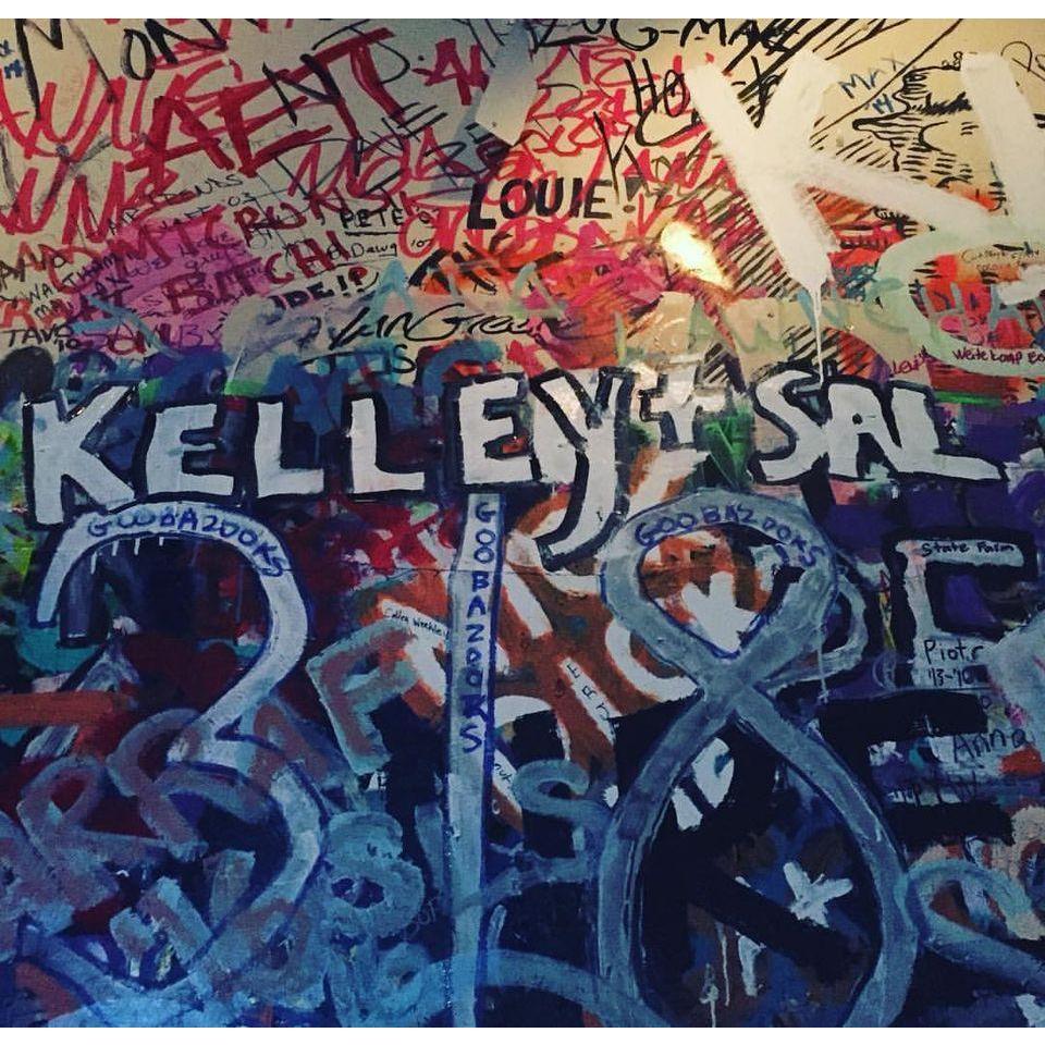 A Syracuse tradition - we painted our names on the wall during our last night at the "senior bar" Chuck's!