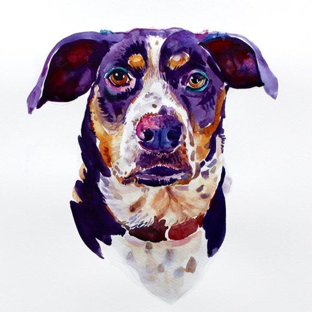 Custom Pet Portrait, Pet Portrait, Custom Painting, Watercolor Painting, Gift Art, Dog Portrait