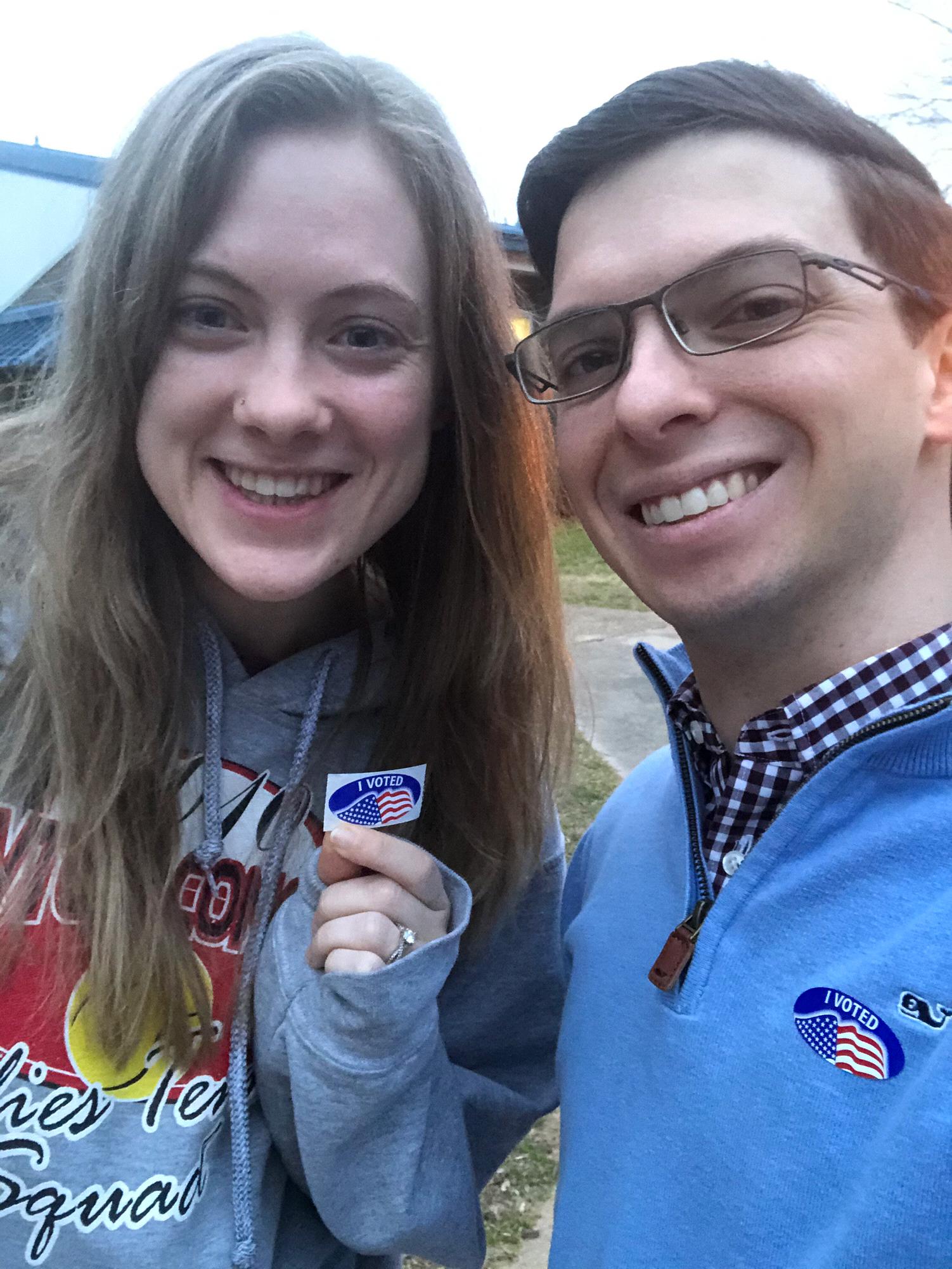 Voting in the primaries. March 2020