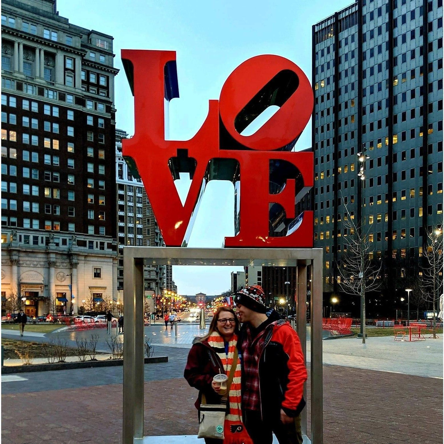 Zach's first time taking me to Philadelphia, where we saw the Flyers win the winter classic, GO FLYERS!