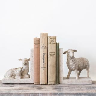 Resin Sheep Bookends