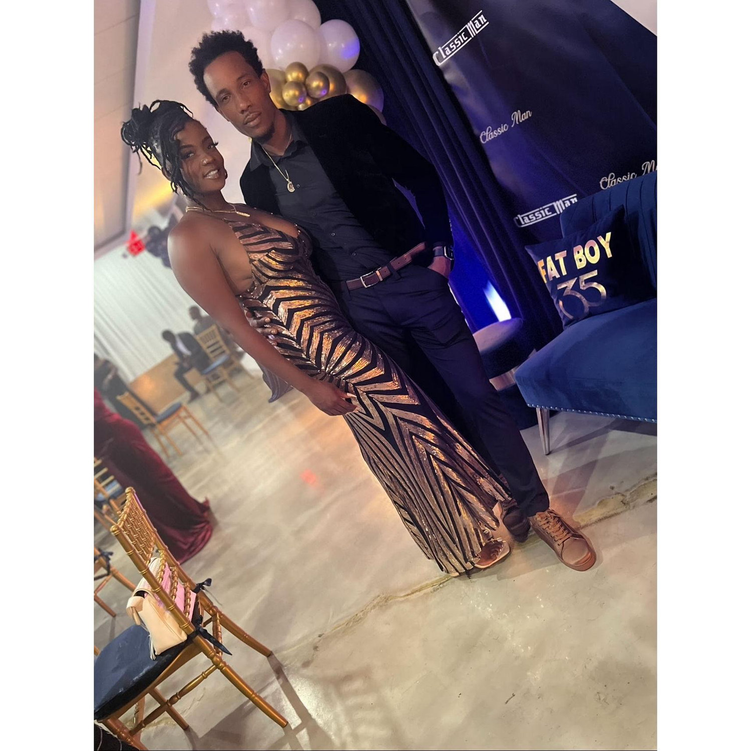 an evening at an Adult prom themed party