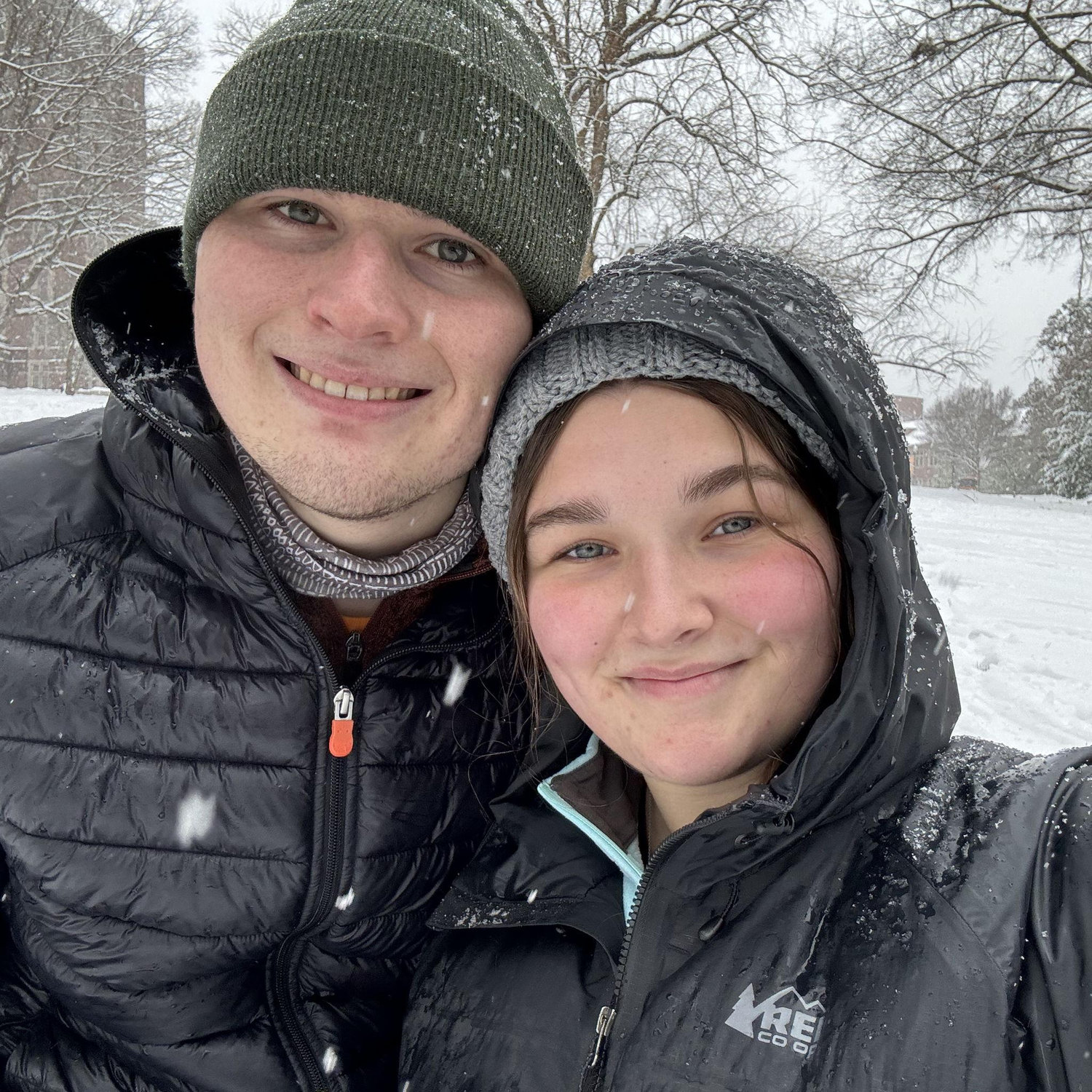 Sledding down Ayres Hill, kind of iconic.